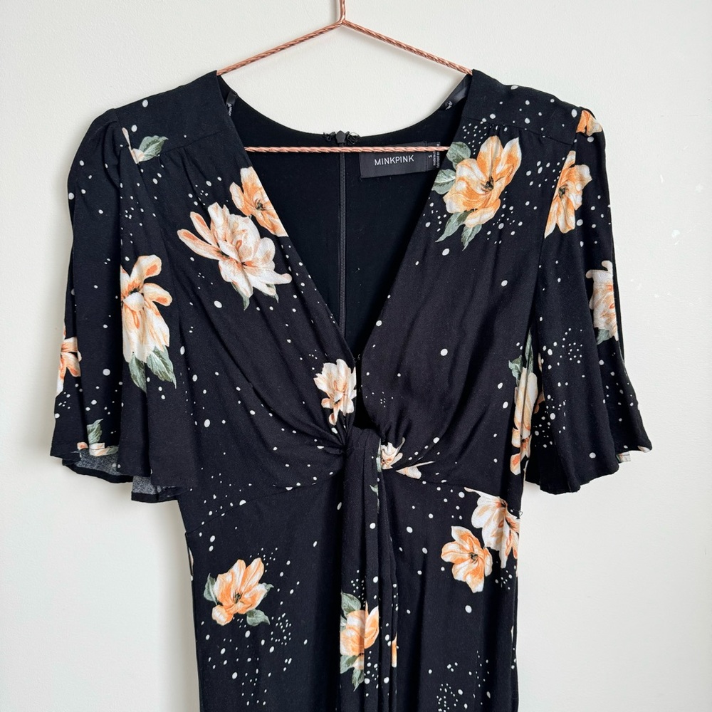 MINKPINK FLORAL MIDI DRESS